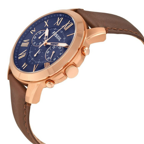 Fossil Grant Chronograph Blue Dial Men's Watch FS5068