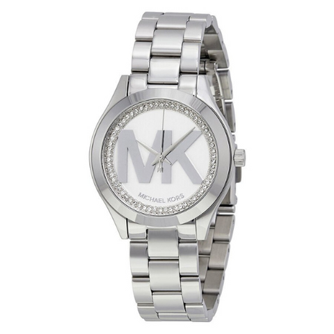 Michael Kors Mini Slim Runway Montre Femme Cadran Argent MK3548