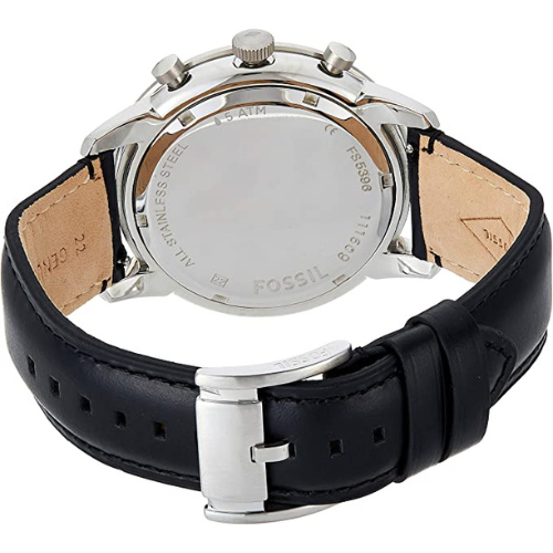 Fossil Mens Quartz Watch, Analog Display and Leather Strap FS5396