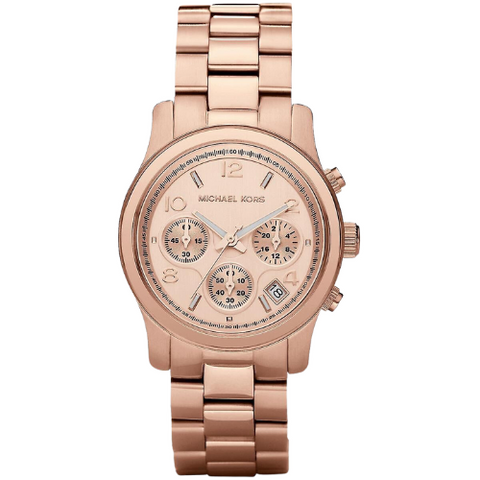 Michael Kors Runway Chronographe Or Rose Montre Femme MK5128