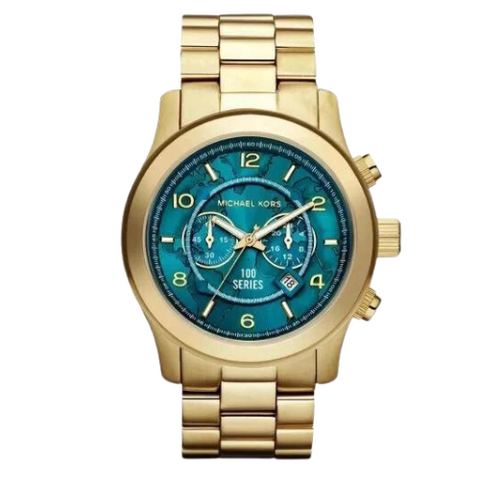 Michael Kors Or Runway Cadran Bleu Montre Femme MK8315