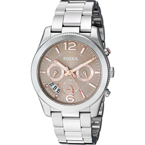 Fossil Womens Quartz Watch, Chronograph Display and Stainless Steel Strap ES4146