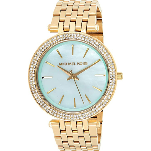 Michael Kors Darci Bleu Vert Nacre Cadran Montre Femme MK3498