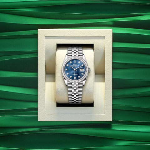 Rolex Oyster Bright blue dial 126284RBR