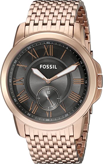 Fossil Mens Quartz Watch, Analog Display and Stainless Steel Strap FS5083